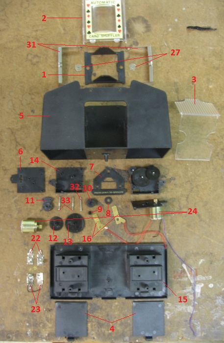 Figure 10: Labeled, exploded view of all components