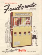 Fig 5. Standard Vending Machine<ref>http://www.vintagevending.com/fruit-o-matic-vending-machine</ref>