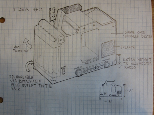 Figure 6: Outdoor Shuffler Sketch