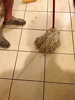 Step 7: Mop flood (i.e. move mop back and forth across desired dirty surface) Step 8: Repeat steps 4-7 until desired cleanliness is achieved